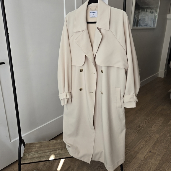 Old Navy Trench Coat 2X - Picture 2 of 8